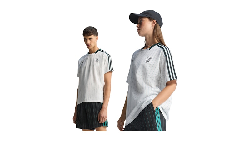 adidas Liverpool FC Terrace Icons Jersey White Sea Green