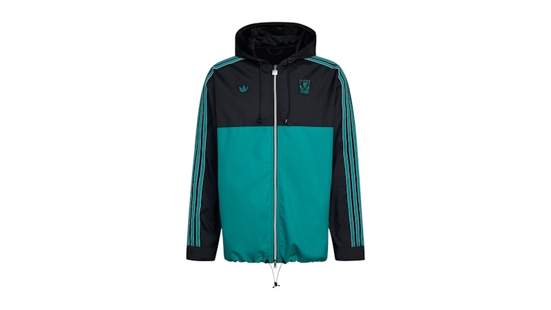 adidas Liverpool FC Terrace Icons Parka Black Sea Green
