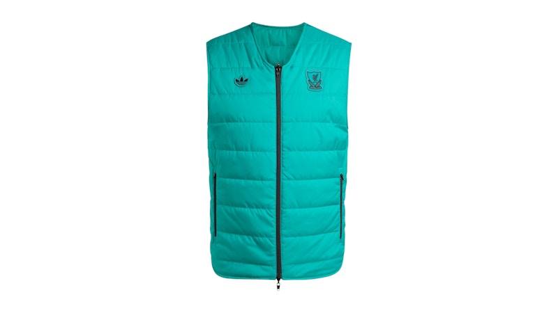 adidas Liverpool FC Terrace Icons Vest Black Sea Green