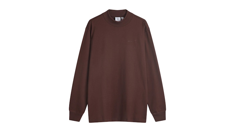 adidas Long Sleeve Mock Neck Shadow Brown