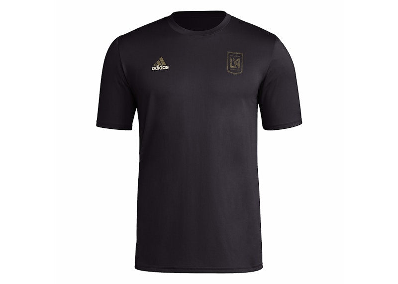 adidas Los Angeles FC Short Sleeve Pre-Game Tee Black