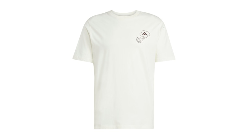 adidas Lounge Verbiage Circle Graphic Tee Off White