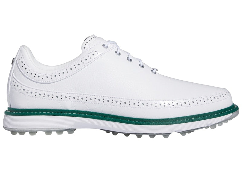 adidas MC80 Spikeless Golf Cloud White Silver Metallic Collegiate Green