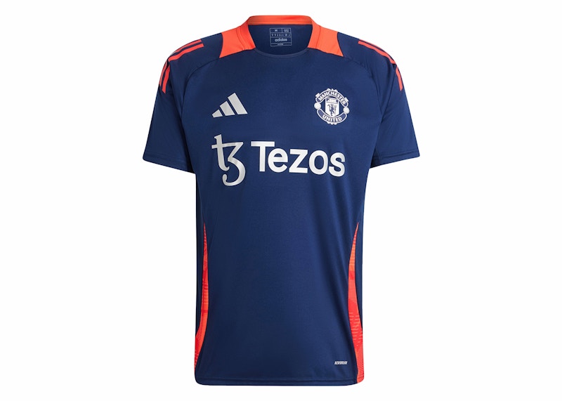 adidas Manchester United Tiro 24 Training Jersey Night Indigo/Bright Red