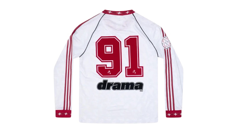adidas Manchester United x Drama Call Long Sleeve Jersey White/Red