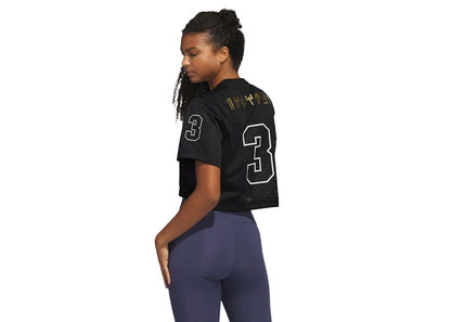 adidas Marvel Black Panther Crop Top Black