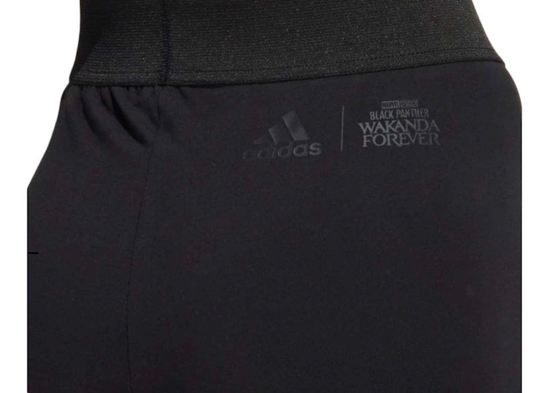 adidas Marvel Black Panther Graphic Bike Shorts Black