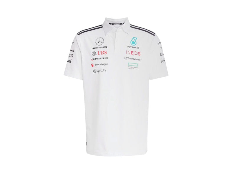 adidas Mercedes AMG Petronas Formula One Team Polo White Melange/Black