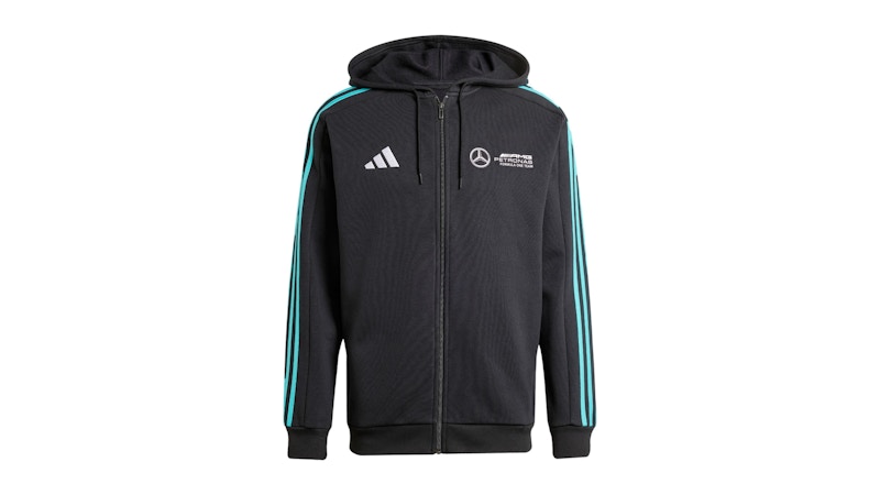 adidas Mercedes Amg Petronas Formula Team Dna Full Zip Hoodie Black/White