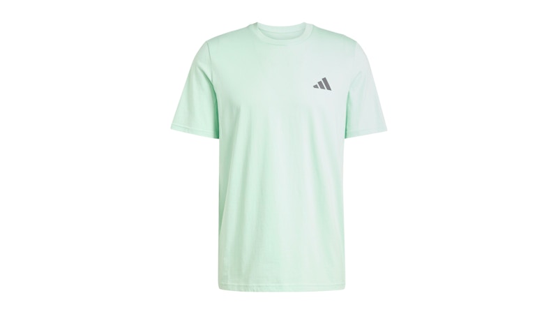 adidas Mercedes Amg Petronas Formula Team Premium Woven Graphic T-Shirt Frozen Green/Grey Strata
