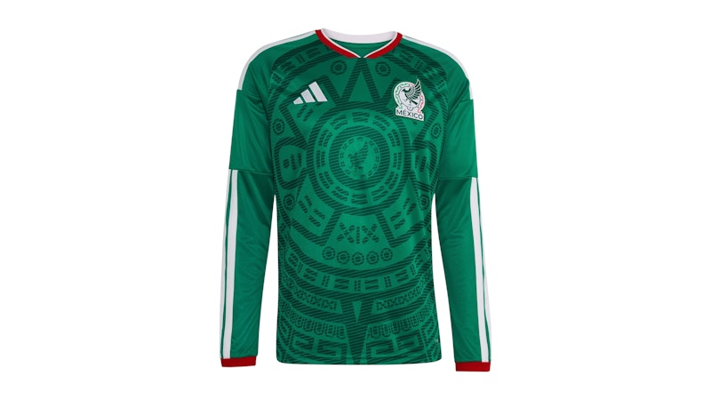 adidas Mexico 2026 Home Replica Long Sleeve Jersey Bold Green