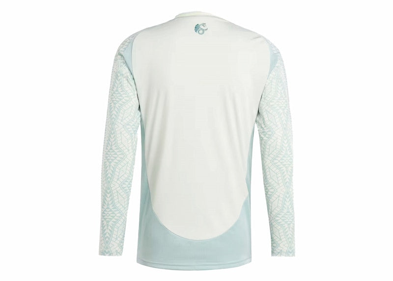 adidas Mexico 24 Long Sleeve Away Jersey Linen Green