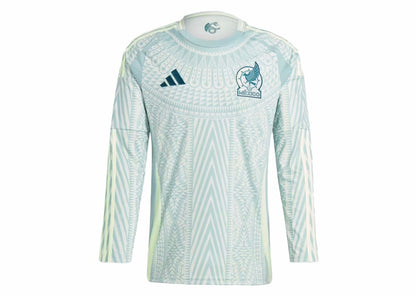 adidas Mexico 24 Long Sleeve Away Jersey Linen Green