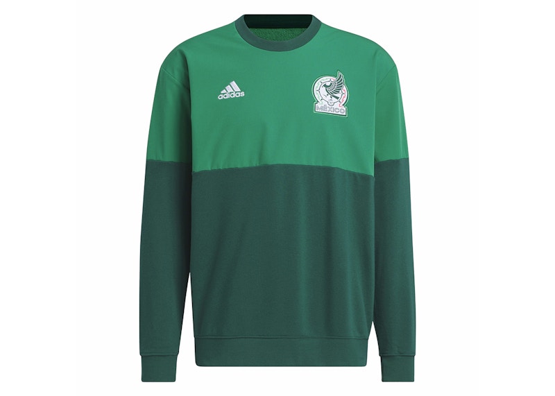 adidas Mexico Woven Crew Sweatshirt Collegiate Green/Vivid Green