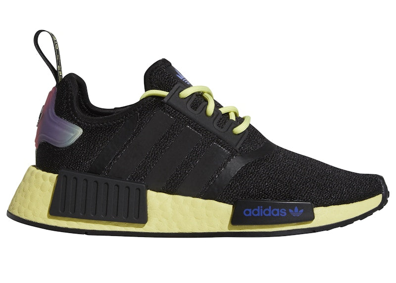 adidas NMD R1 Black Pulse Yellow (GS)