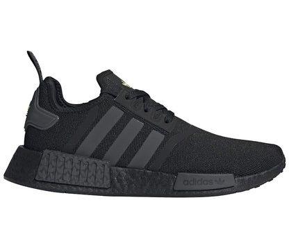 adidas NMD R1 Core Black Grey Solar Yellow