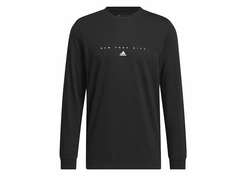 adidas NY Graphic Long Sleeve Tee Black