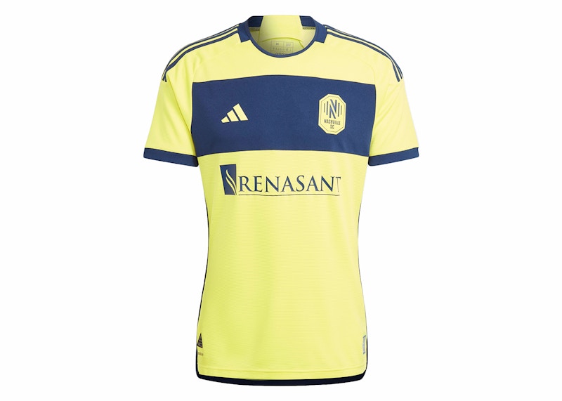 adidas Nashville Sc 24/25 Home Authentic Jersey Shock Yellow/Team Navy Blue