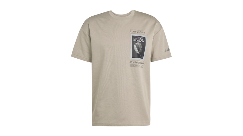 adidas National Geographic Uf Aeroready Graphic T-Shirt Disney Putty Beige