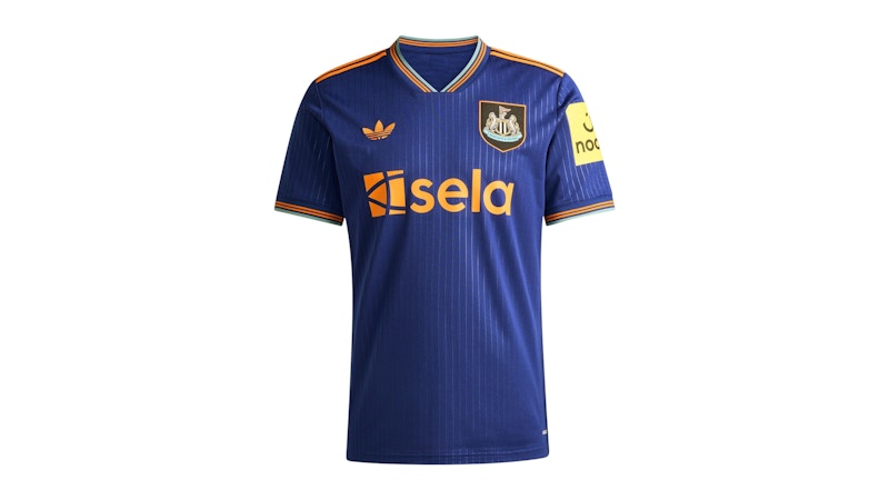 adidas Newcastle United FC 25/26 Third Jersey Victory Blue Bahia Orange