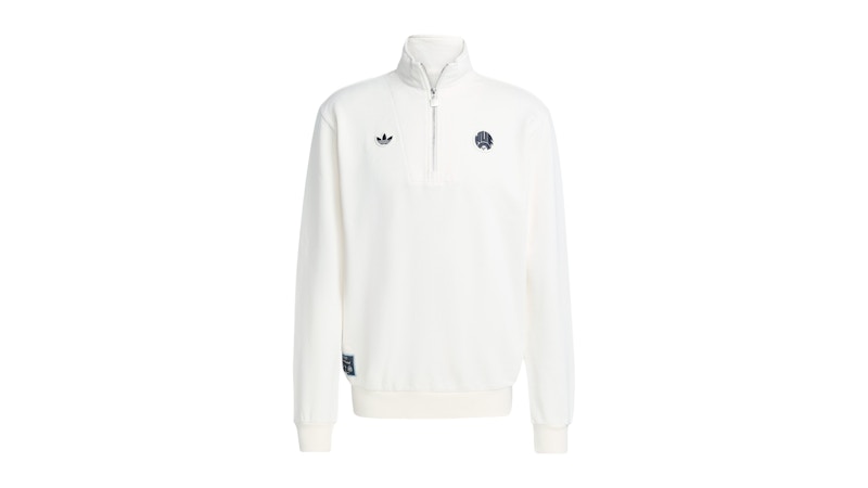 adidas Newcastle United FC Terrace Icons Half-Zip Top Off White