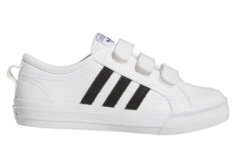 adidas Nizza Comfort White Black (PS)