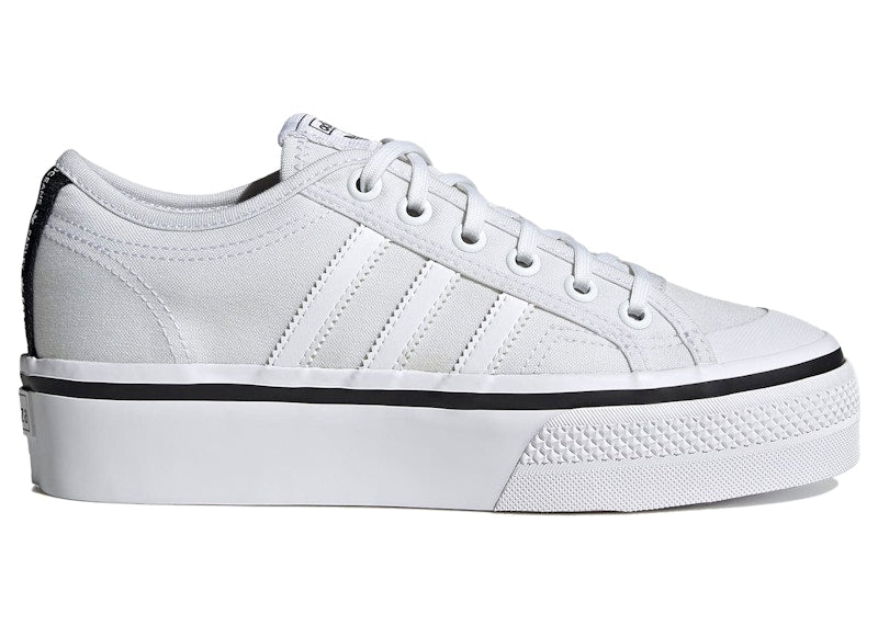 adidas Nizza Platform Lo Parley White Black (Women's)