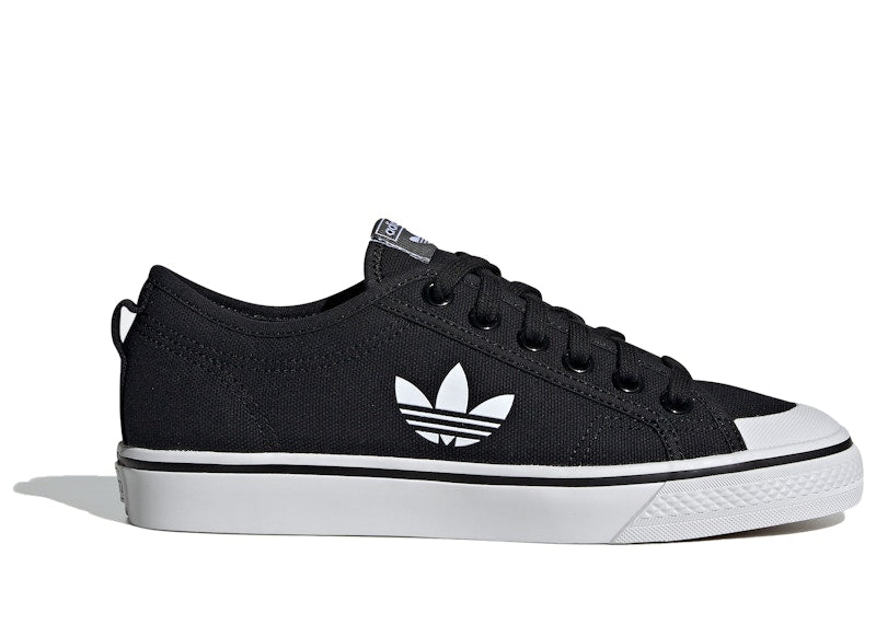 adidas Nizza Trefoil Core Black Crystal White (Women's)