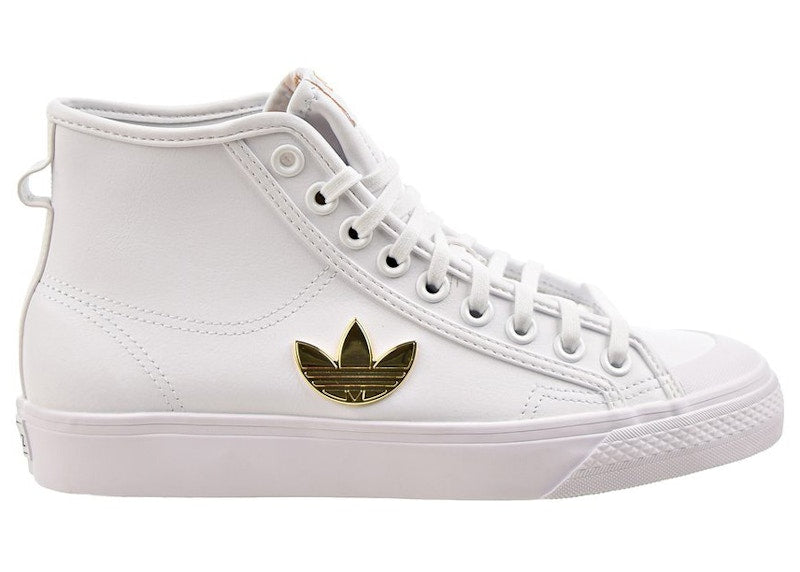 adidas Nizza Trefoil Hi Cloud White Gold Metallic (Women's)