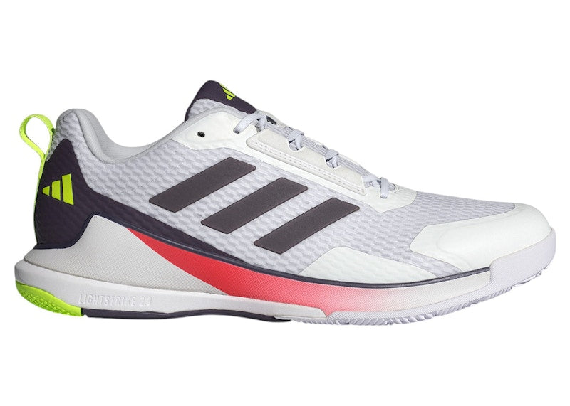 adidas Novaflight 2 Indoor Cloud White Aurora Met. Aurora Plum