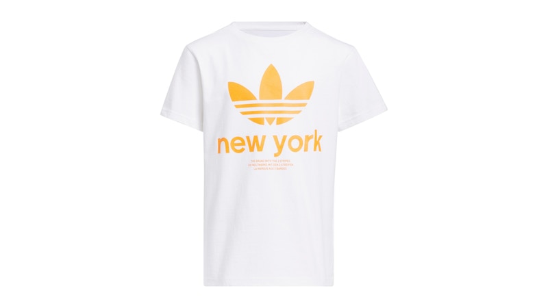 adidas Ny Trefoil Tee White/Multi/Branded-Add-M13