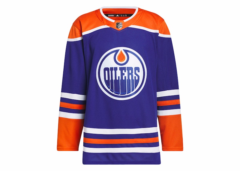 adidas Oilers Home Authentic Jersey Royal Blue