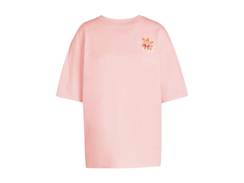 adidas Originals Women's Summer Glow Graphic Tee Semi Pink Spark