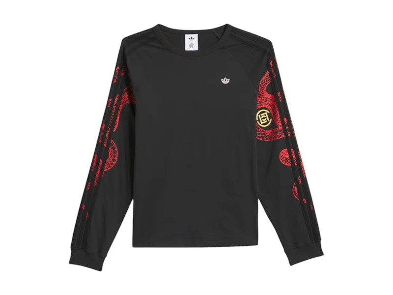 adidas Originals x Edison Chen Clot Raglan Long Sleeve Tee (Asia Sizing) Black