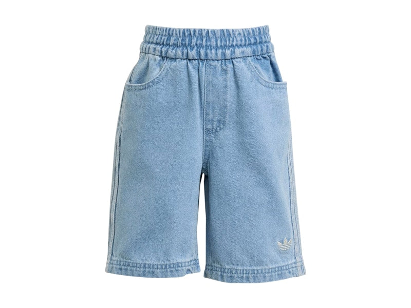 adidas Originals x Minecraft Kids Tee And Short Set Off White/Clear Blue