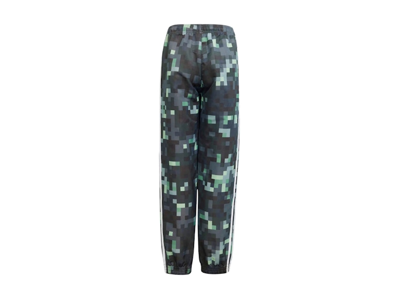 adidas Originals x Minecraft Kids Track Pants Silver Pebble/Magic Lime/Tribe Green/Legend Ivy