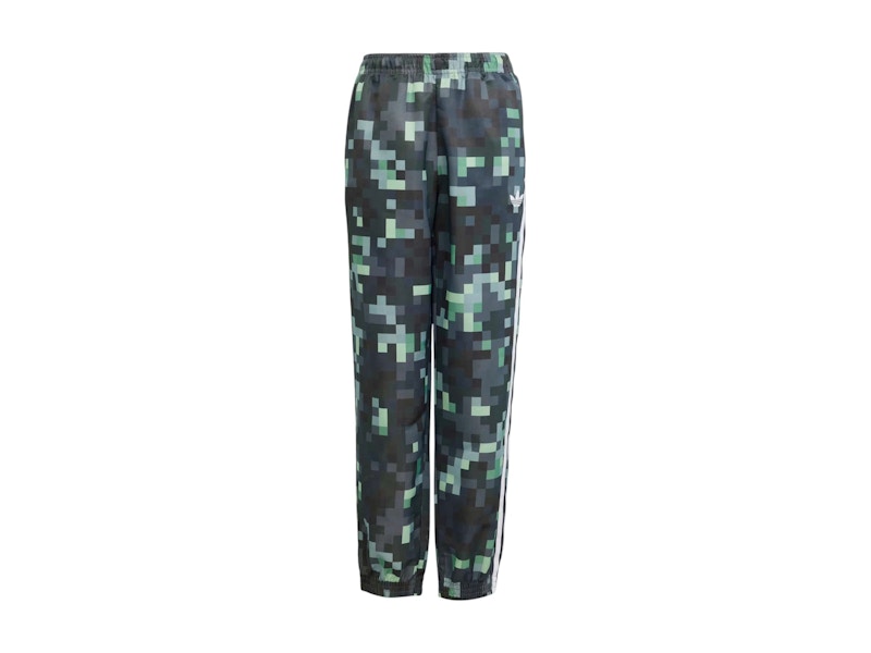 adidas Originals x Minecraft Kids Track Pants Silver Pebble/Magic Lime/Tribe Green/Legend Ivy