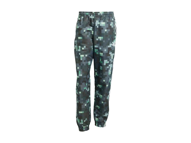 adidas Originals x Minecraft Track Pants Silver Pebble/Magic Lime/Tribe Green/Legend Ivy