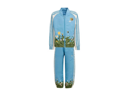 adidas Originals x Minecraft Track Suit Set Hazy Blue/Wonder White