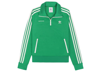 adidas Originals x Quarter Zip Track Jacket Jolly Green/Cream