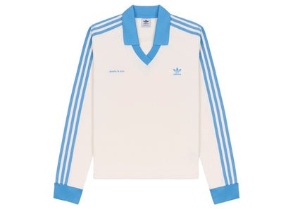 adidas Originals x Sporty & Rich Soccer Jersey Cream/Baby Blue