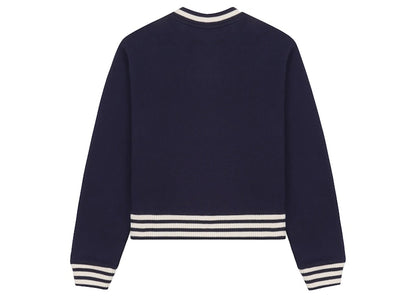 adidas Originals x Sporty & Rich V-Neck Sweatshirt Navy/Cream