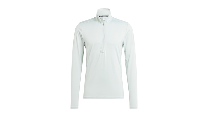 adidas Own The Run 1/4 Zip Long Sleeve Sweatshirt Wonder Silver