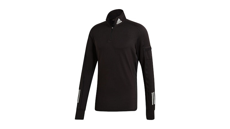 adidas Own The Run 1/Zip Warm Sweatshirt Black