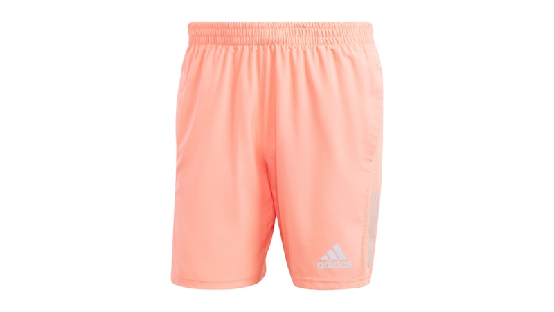 adidas Own The Run Shorts Coral Fusion Reflective Silver