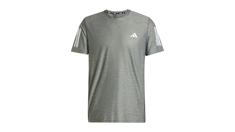 adidas Own The Run Tee Grey Six/White Melange