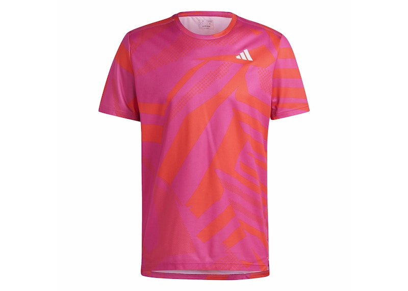 adidas Own the Run Seasonal Tee Semi Lucid Fuchsia/Bright Red