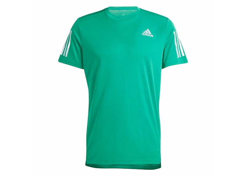 adidas Own the Run Tee Court Green/Reflective Silver