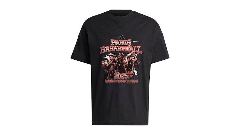 adidas Paris Club Graphic T-Shirt Black
