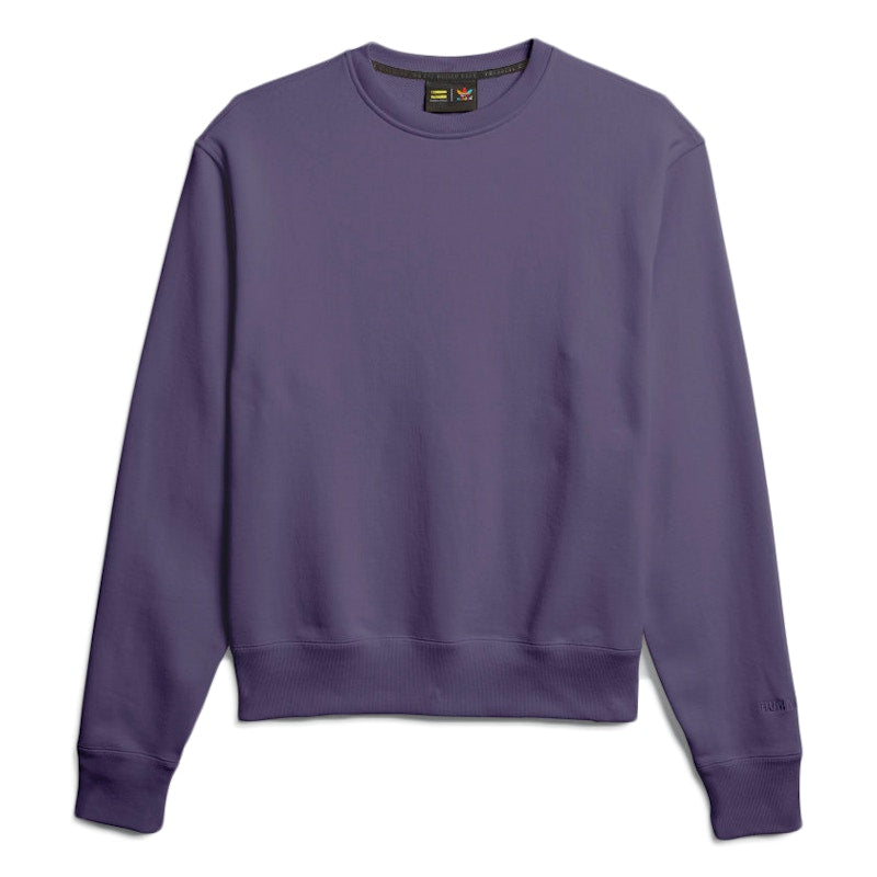 adidas Pharrell Williams Basics Crewneck Sweatshirt Tech Purple
